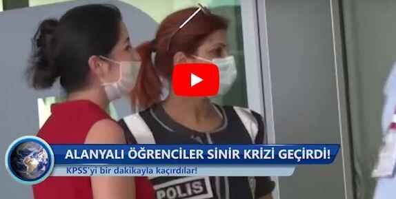 Alanyalı öğrenciler sinir krizi geçirdi: Bir dakika ile emekleri boşa gitti